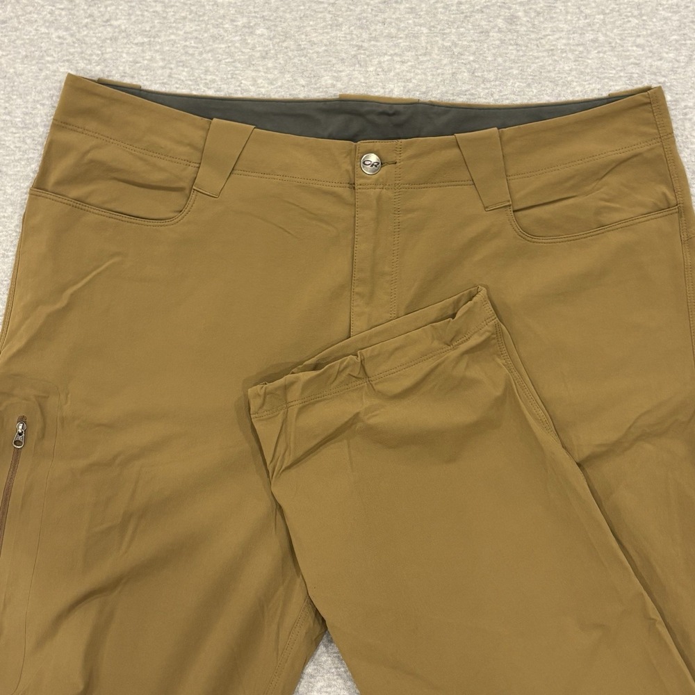 Outdoor Research Ferrosi Hiking Pants Mens 38x34 Olive Brown Ripstop Trousers